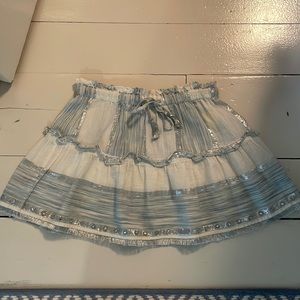 Ramy Brook mini skirt with metallic details size xs